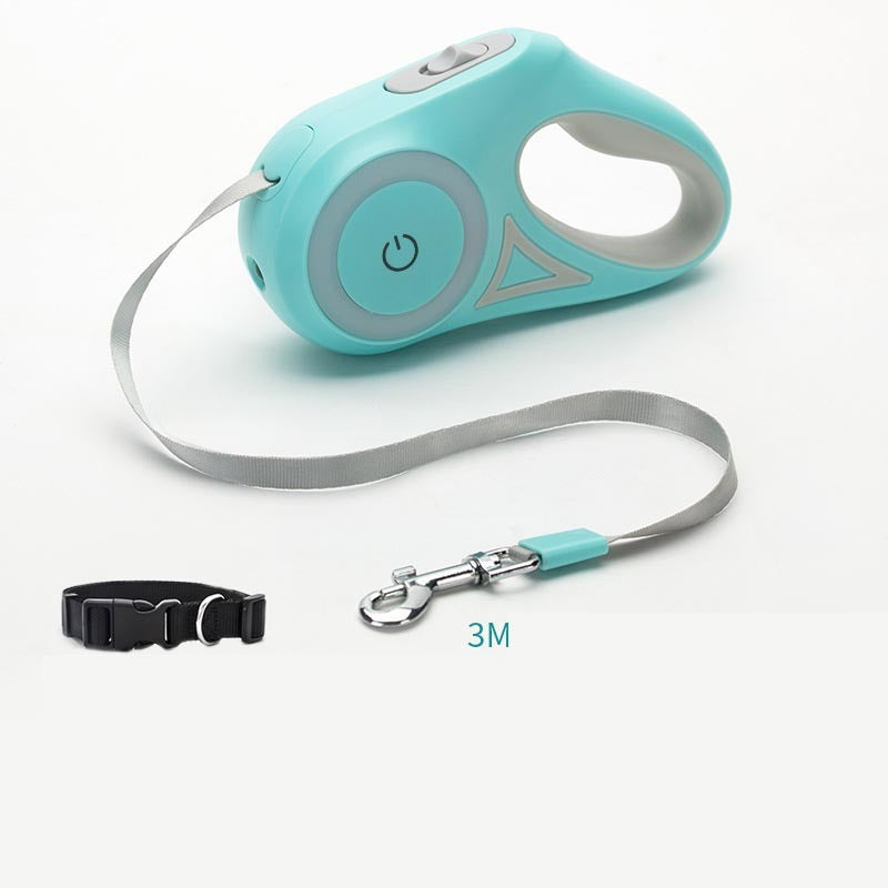Retractable Dog Leash with Light