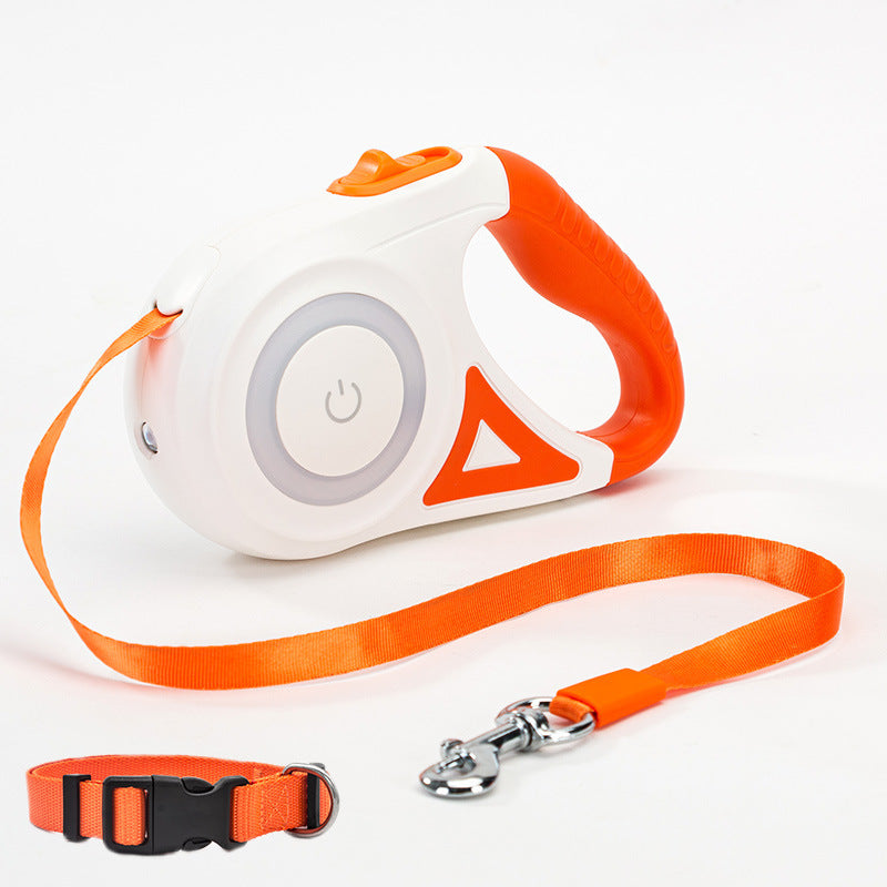 Retractable Dog Leash with Light